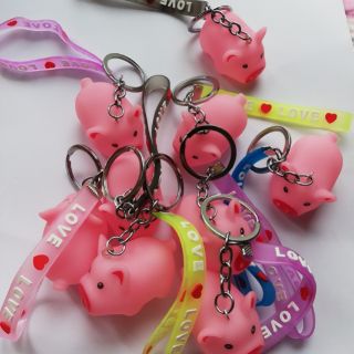 Móc khóa heo hồng cute
