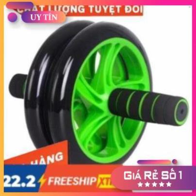 [Hàng Loại 1 Tốt Nhất] Con Lăn 2 Bánh Tập Cơ Bụng AB Whell (Đen ) Tặng Kèm Thảm Lót