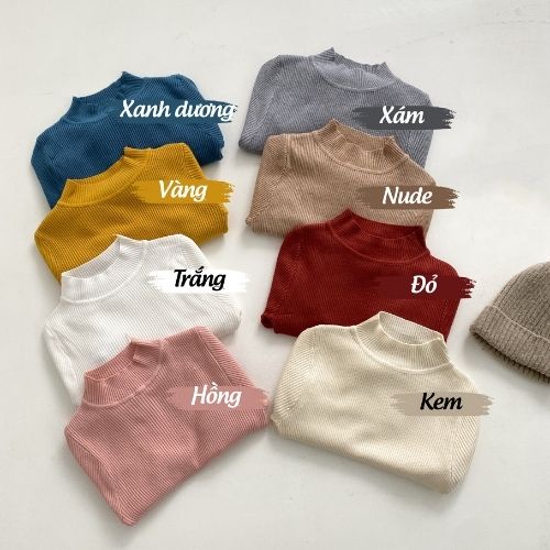 Áo len nữ tay dài cổ cao form đẹp thu đông ulzzang thời trang Fmstyle Saigon 21ALU10P21502