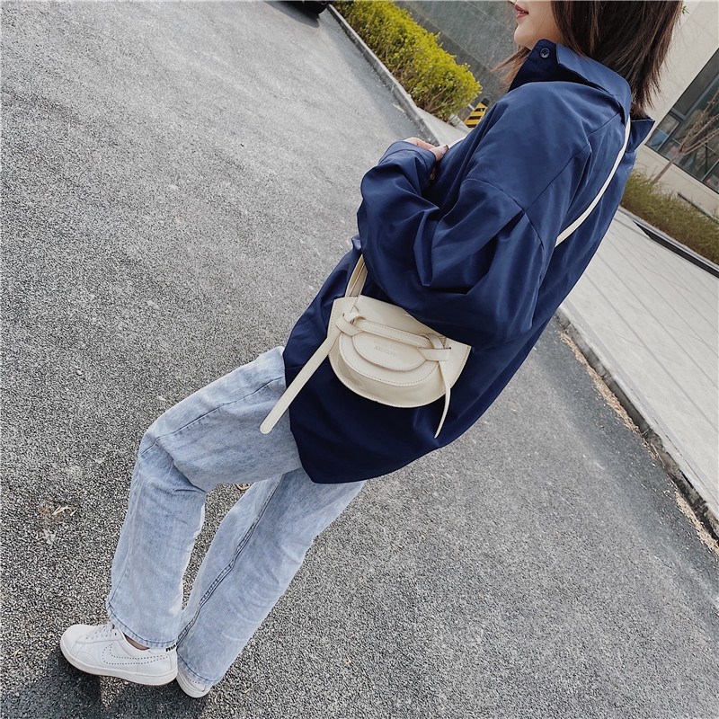 Túi đeo chéo JASMIN NOIR bằng da PU mini phong cách dễ thương thời trang