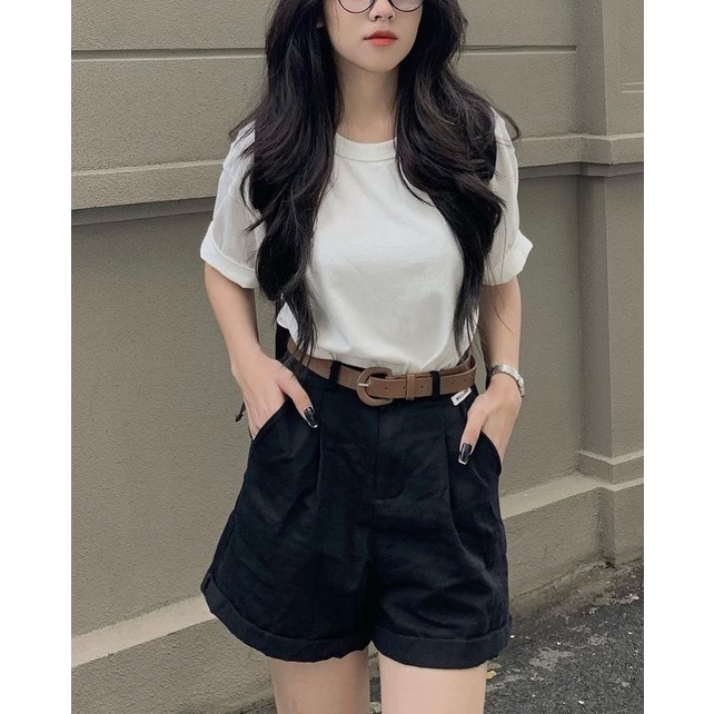 ÁO THUN TRƠN TRẮNG ĐEN / COTTON MỸ