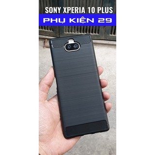 [Sony Xperia 10 Plus] Ốp lưng silicon chống sốc RUGGED
