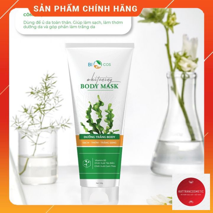 Kem Dưỡng Da Toàn Thân 𝐔̉ 𝐓𝐑𝐀̆́𝐍𝐆 𝐁𝐀̣̂𝐓 𝐓𝐎𝐍𝐄 𝐀𝐍 𝐓𝐎𝐀̀𝐍 Whitening Body Mask - Giảm Thâm Nám, Dịu Da Thơm Mát