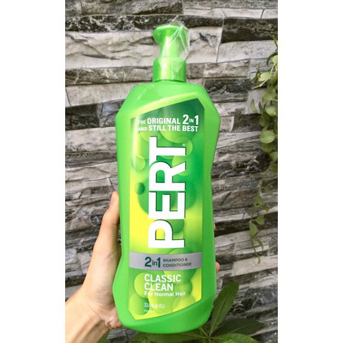 DẦU GỘI PERT CLASSIC CLEAN 2IN1 CÓ VÒI 1L