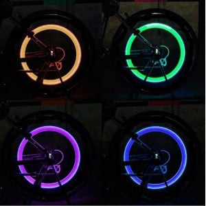 HOT. 2 đèn LED gắn van bánh xe đạp, xe máy, ô tô