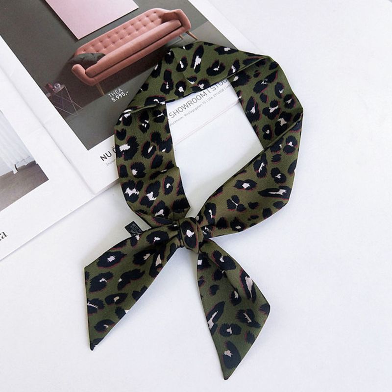 Khăn Choàng Cổ Họa Tiết Da Báo 5x90cm Dành Cho Nữ