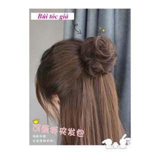 Búi mini Tóc giả - dạng ngoặm 📌 Miễn Ship 📌