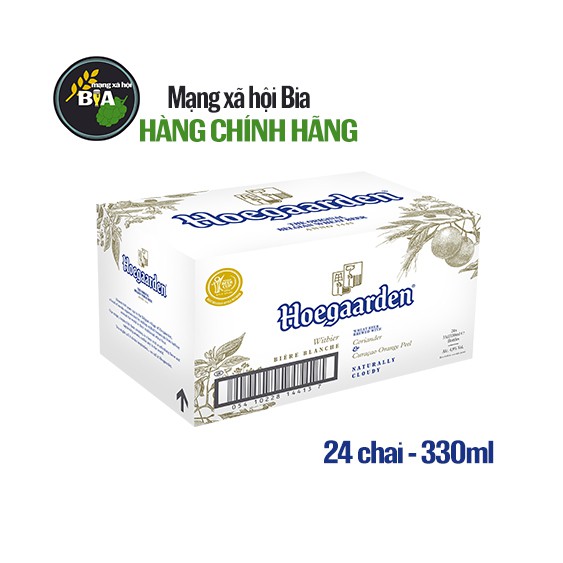 Bia Hoegaarden White 24 chai x 330ml Bia trắng của Bỉ