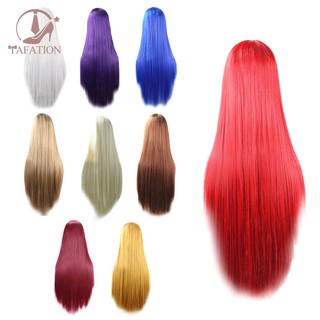 Tóc giả thẳng dài màu nâu hóa trang nhân vật Anime