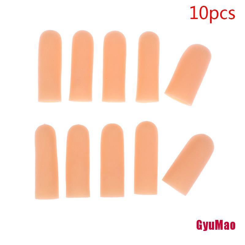 Bộ 10 Ống Gel Silicone Bảo Vệ Ngón Tay Cái Giảm Đau