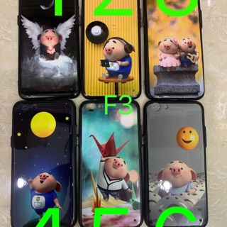Ốp Oppo F3 viềng dẻo lưng phủ bóng in hình kute