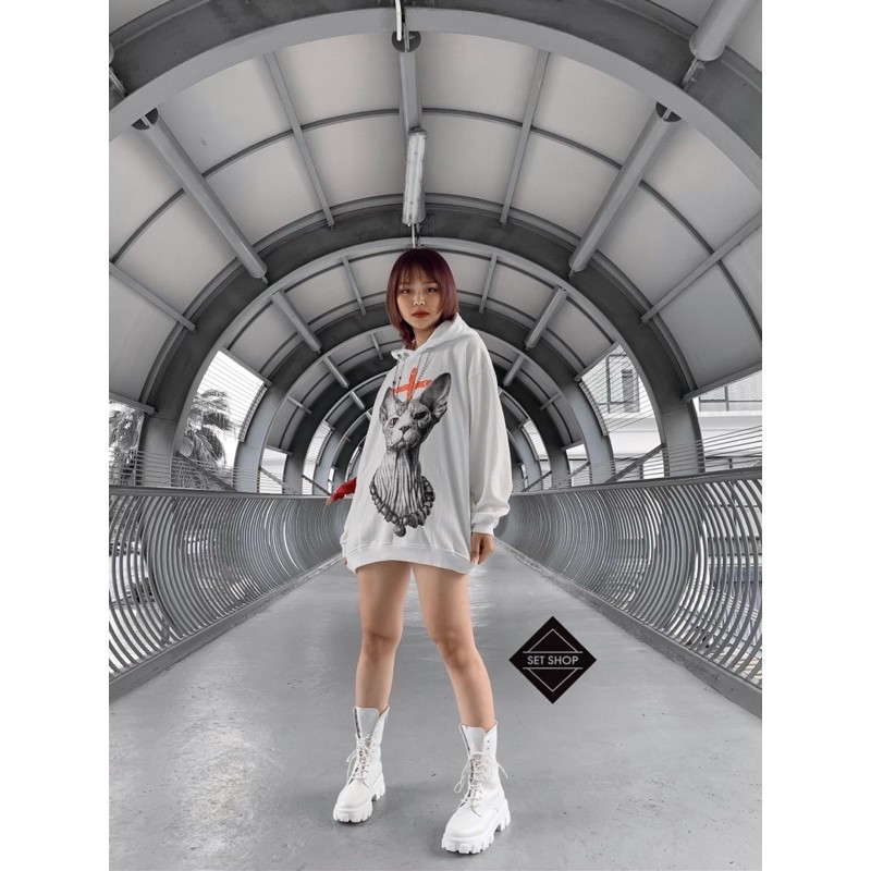 Hoodie mèo Ai Cập double chain | BigBuy360 - bigbuy360.vn