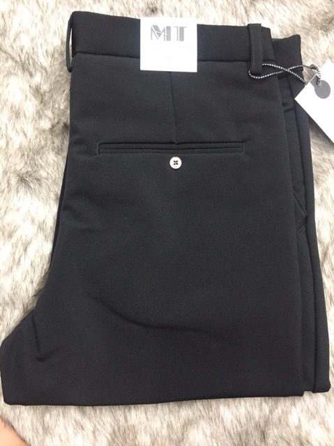 Quần Tây Âu Màu Đen Ống Côn Vải Giản | BigBuy360 - bigbuy360.vn