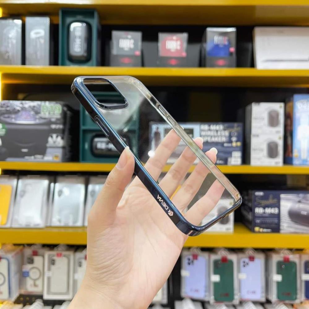 Ốp ỊPHONE 13 Hãng Devia CAO CẤP lưng trong viền màu cho Iphone 13mini / 13 pro / 13 max / 13 pro max