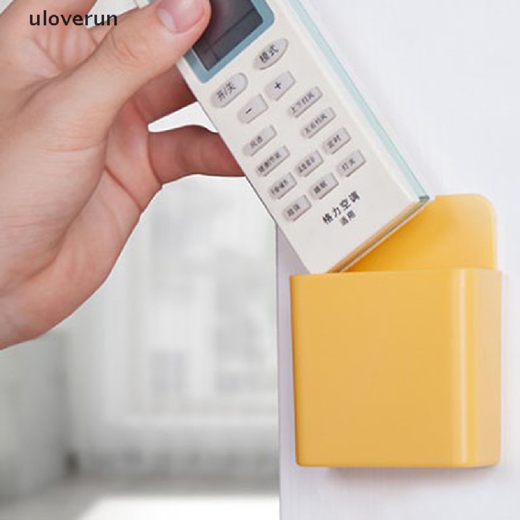 uloverun 1Pc Remote Control Air Conditioner Storage Box Case Plug Holder Wall Organizer vn