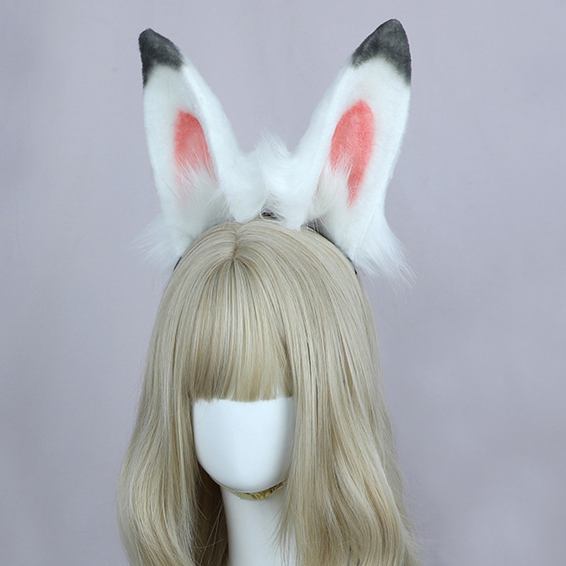 Băng Đô Tai Thỏ Phối Lông Hóa Trang Nhân Vật Hoạt Hình Dễ Thương