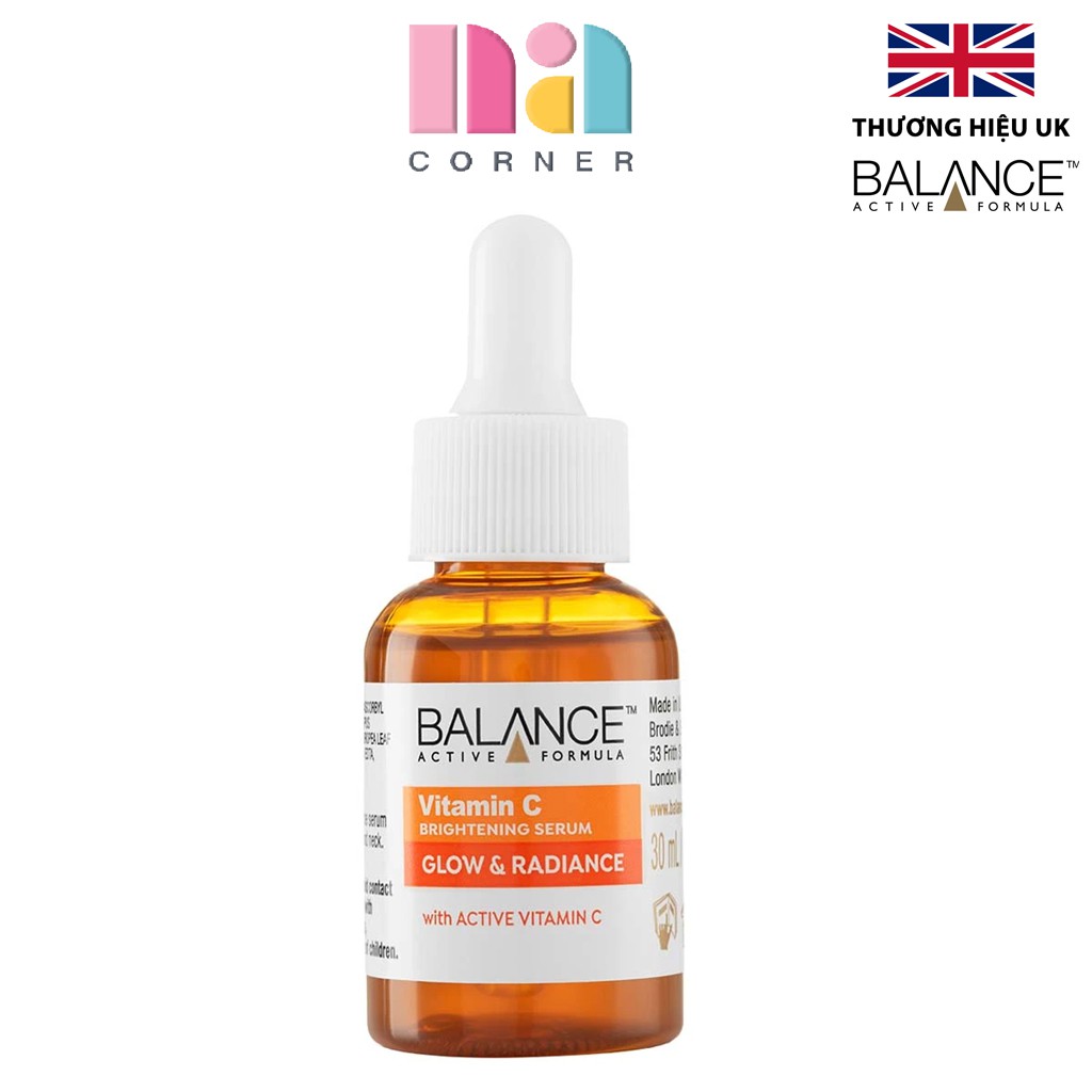 Huyết thanh làm đều màu da và mờ thâm Balance Active Skincare Vitamin C Brightening Serum 30ml