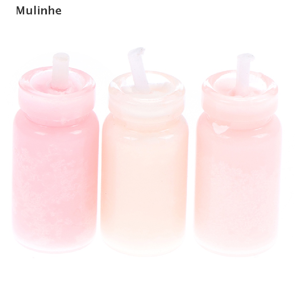 Set 1 / 3 Nến Mini Tỉ Lệ 1 / 12 Dùng Để Trang Trí Nhà Búp Bê