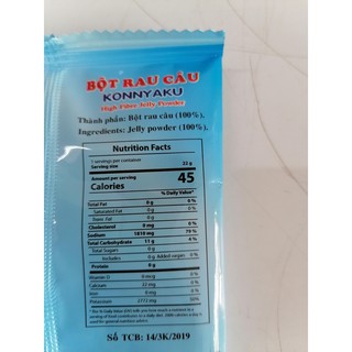 Bột rau câu Konnyaku 22g
