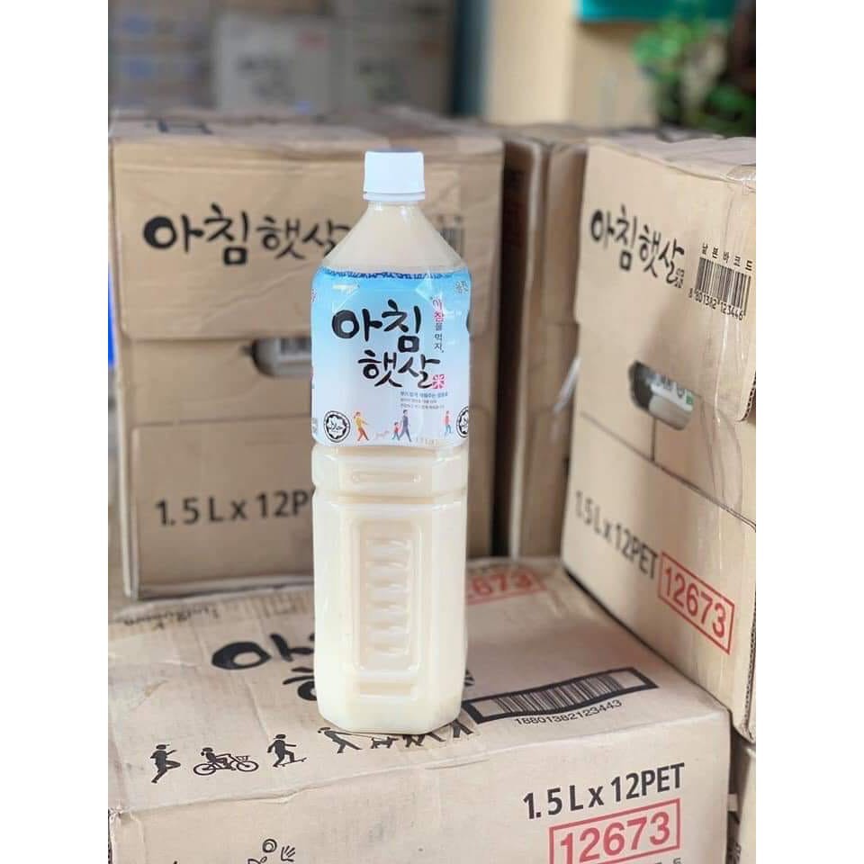 THÙNG NƯỚC GẠO WONGJIN HÀN QUỐC 1.5L x 12 CHAI