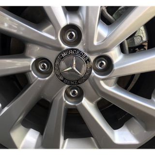 Bộ 4 logo Mercedes lắp mâm xe ô tô