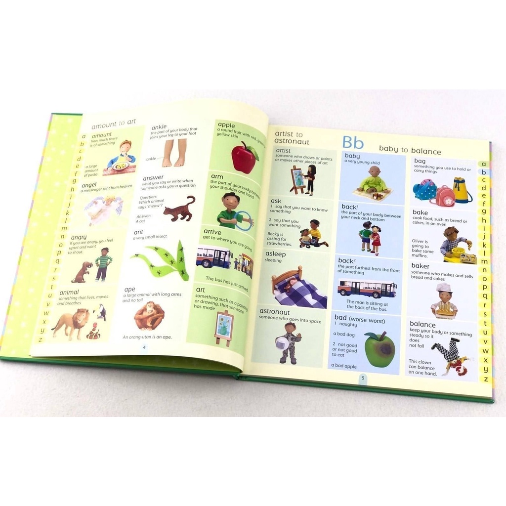 Sách - The Usborne English Picture Dictionary - học từ vựng tiếng anh qua hình ảnh cho trẻ em