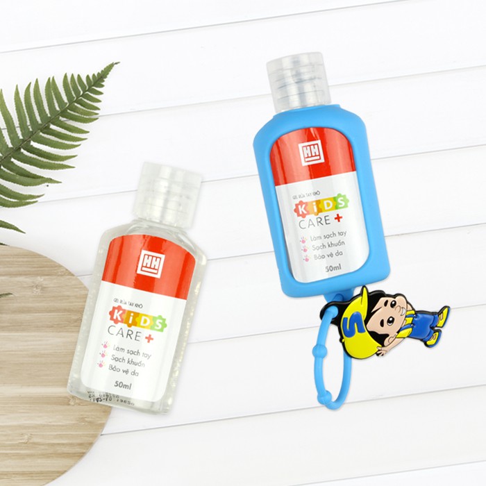 Set gel rửa tay khô kèm dây treo balo Hồng Hà Kids care+ 50ml (Combo 2 lọ gel rửa tay + 1 dây treo) | BigBuy360 - bigbuy360.vn