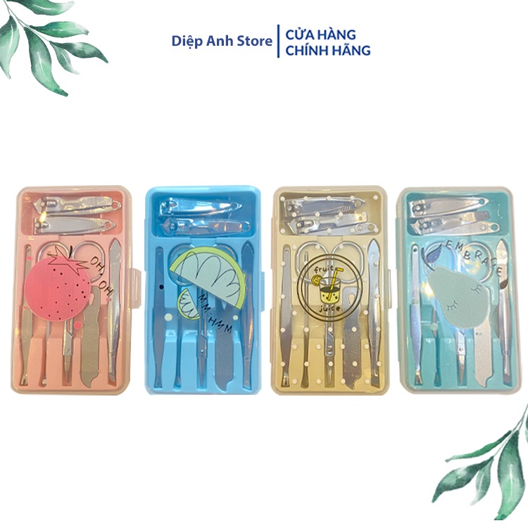 Bộ bấm móng tay 5 món thép không gỉ-bộ cắt móng tay cao cấp