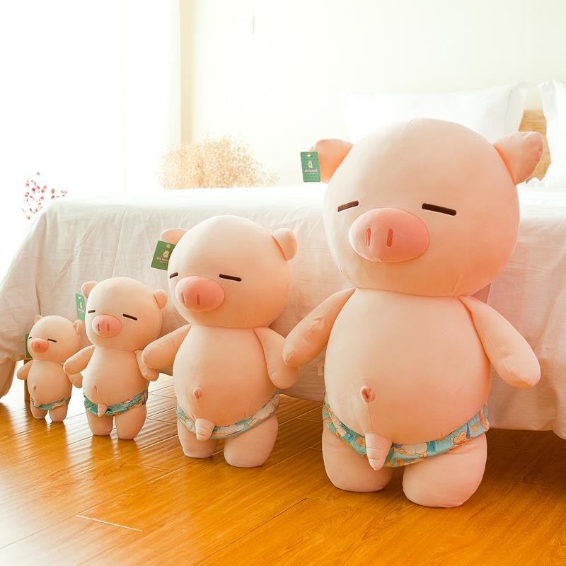 THÚ NHỒI BÔNG HEO  MẶC QUẦN CHÍP SIÊU BỰA  CHẤT VẢI MINISO MỀM MẠI CỰC ÊM ÁI, AN TOÀN
