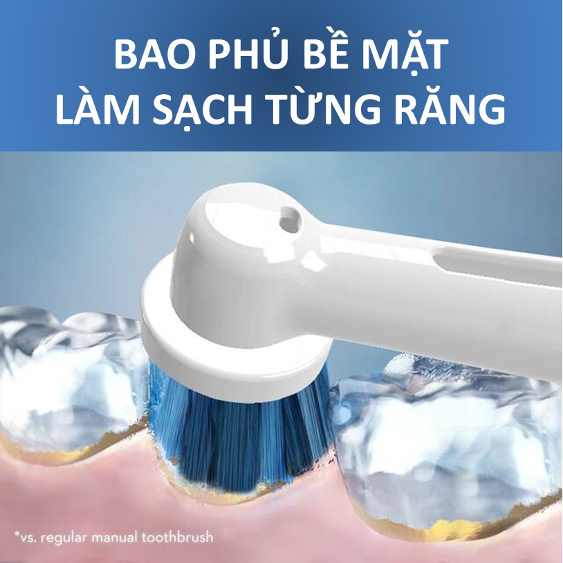 Đầu Thay Thế Bàn Chải Điện Oral-B Braun - Đầu Precision Clean - Làm Sạch Từng Răng Cho Răng Sạch Nướu Khoẻ