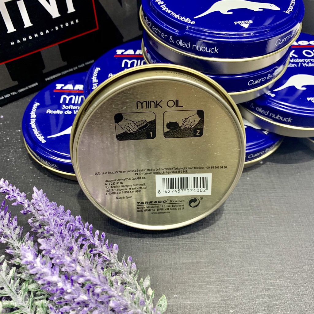 Sáp Dưỡng Đồ Da Mink Oil Của Tây Ban Nha -  Chuyên Dưỡng Áo Da Thật, Nội Thất, Sofa, Giầy, Túi Xách