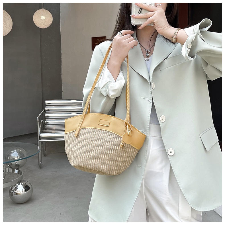 Túi Xách Đan Rơm Thời Trang Vintage Cho Nữ