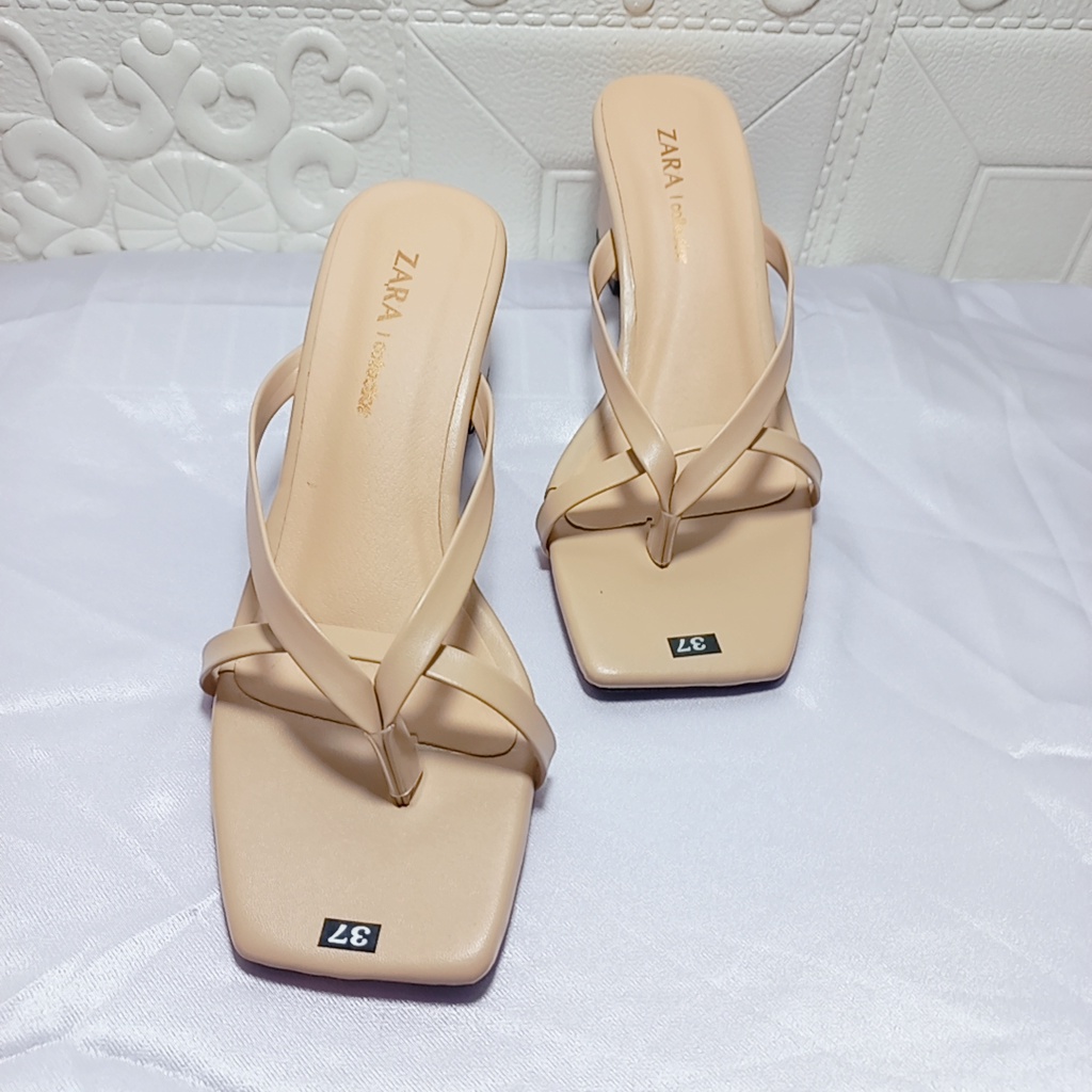 GIÀY CAO GÓT NỮ GÓT VUÔNG 5CM MINHTUYETSHOES-GUỐC NỮ QUAI MẢNH HỞ MŨI KIỂU KẸP NGÓN MÃ GCG123