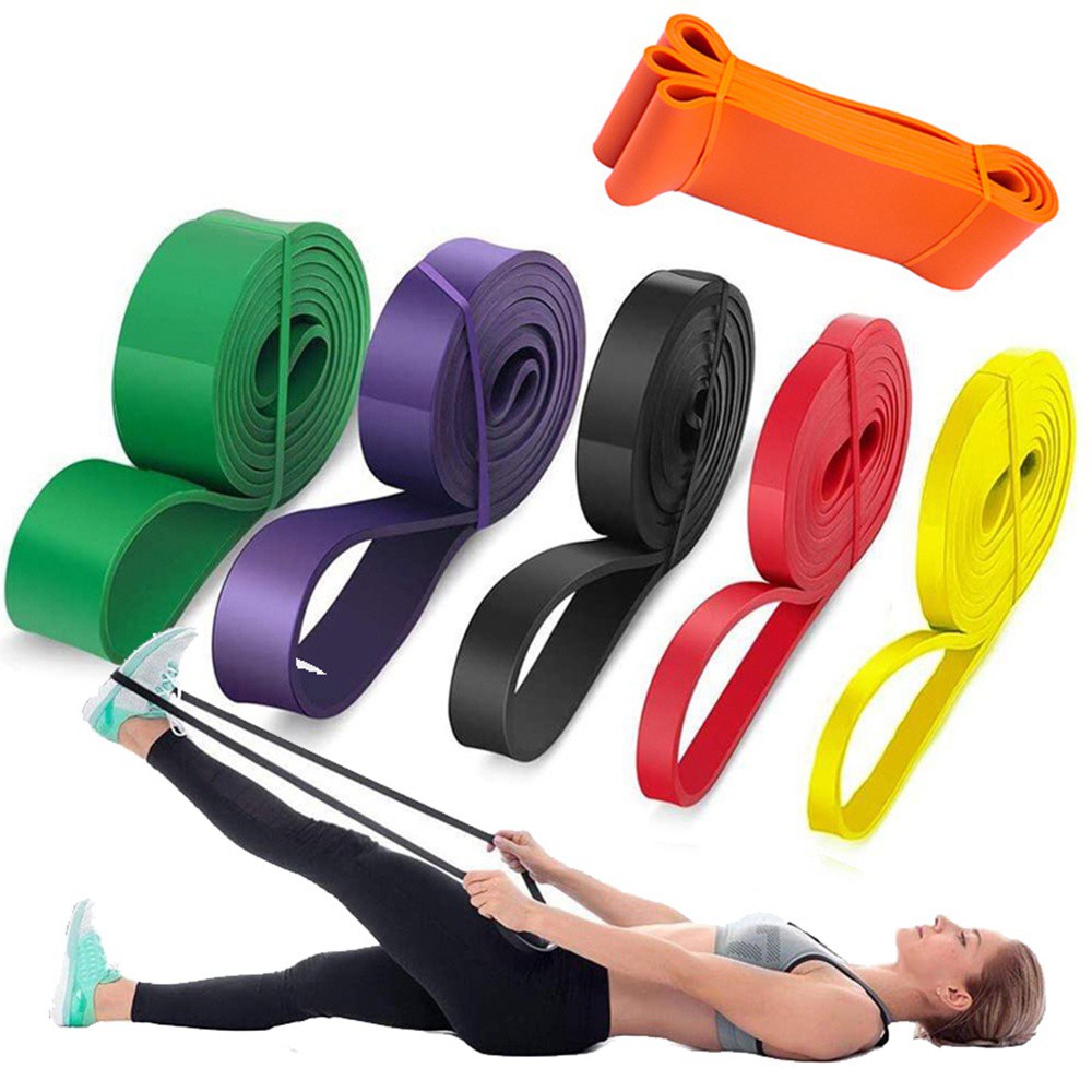 LANFY Elastic Resistance Band Pull Up Sports Accessory Workout Band Training for Women Man Equipment Muscle Strength Fitness Yoga Supplies/Multicolor