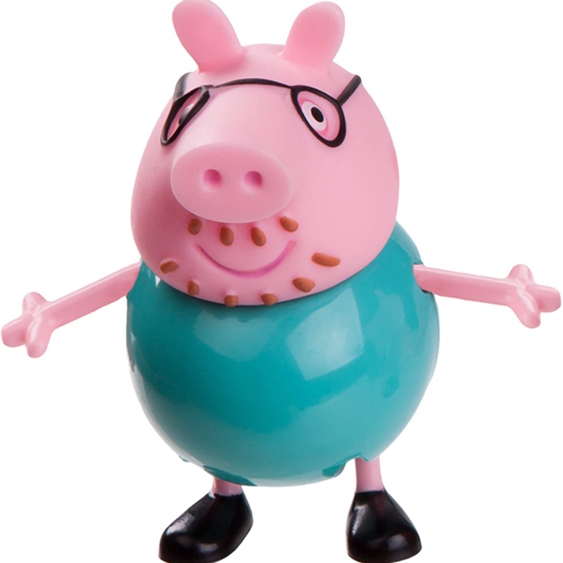 Set 4 Phụ Kiện Trang Trí Bánh Kem Hình Chú Heo Dễ Thương