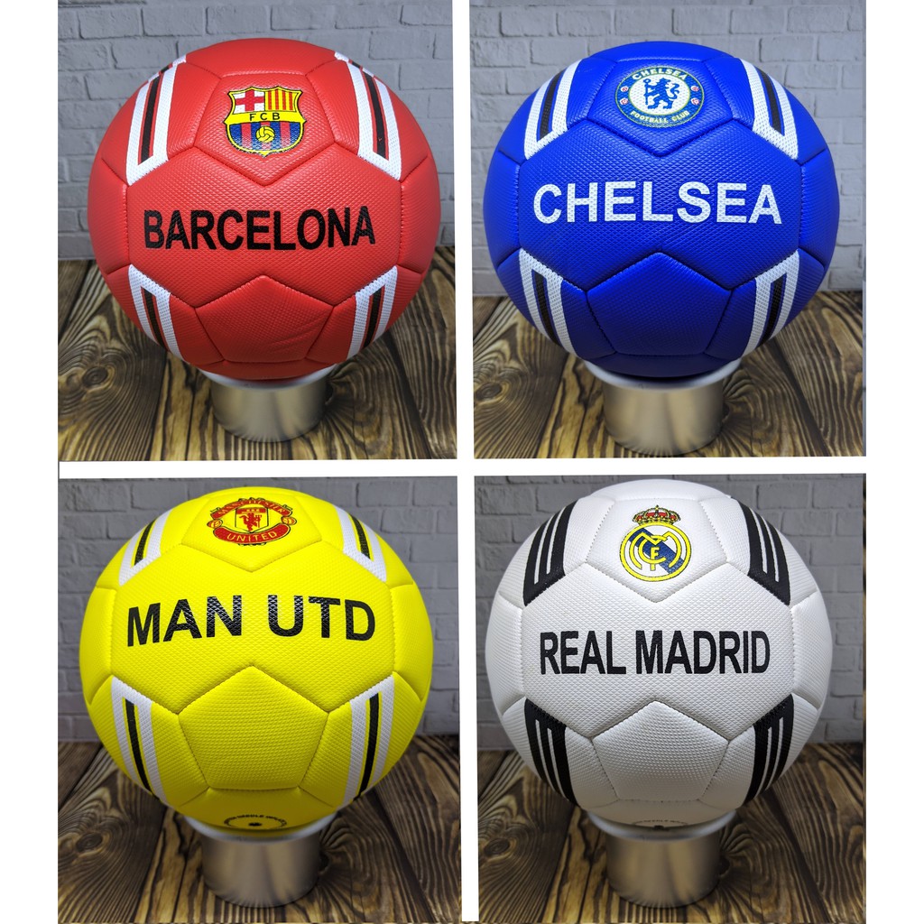 Quả Bóng Đá Câu Lạc Bộ Barcelona Real Madrid Manchester United Chelsea Size 5