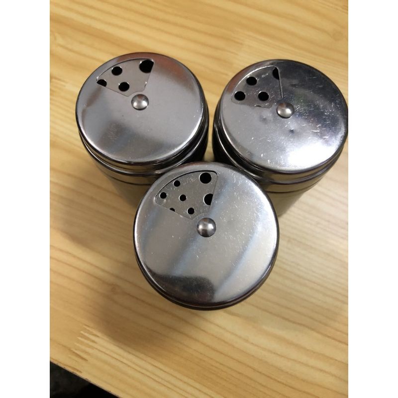 Hủ đựng tăm xỉa răng, hoặc tiêu bằng inox không gỉ, dụng cụ đựng tăm, tiêu nắp xoay dễ sử dụng