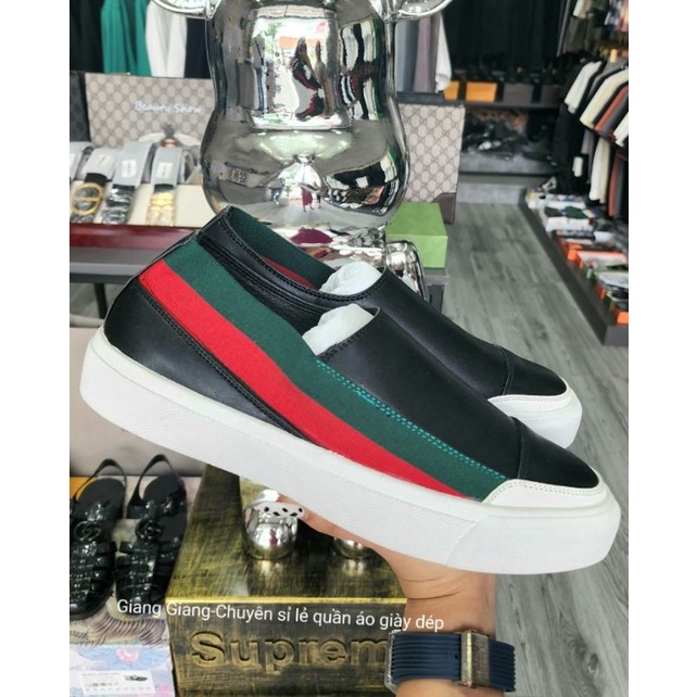 Giày lười Gucci đế cao su cao cấp.