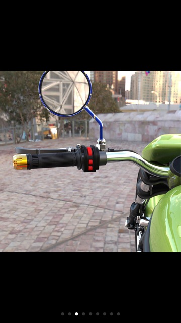 Gù tay lái,Gù nhôm Spirit thời trang gắn thông dụng mọi dòng xe máy(giá 1 đôi)