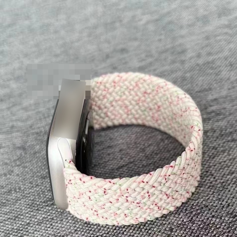 Dây Đeo Đồng Hồ Dạng Bện Bằng Nylon Co Giãn Nhiều Màu Sắc Cho Aw 49mm 45mm 41mm 44mm 40mm 38mm 42mm Series ultra 7 6 SE 5 4
