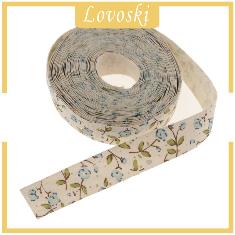 Cuộn Dây Ruy Băng 5 Yards In Họa Tiết Hoa Dùng Trang Trí Tiệc Cưới