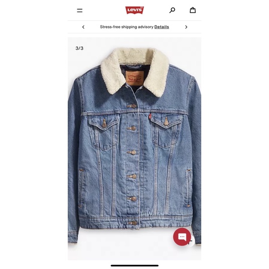 [Si tuyển] Áo jean Levis lót lông cừu auth cắt tag(tặng mũ uniqlo new auth)
