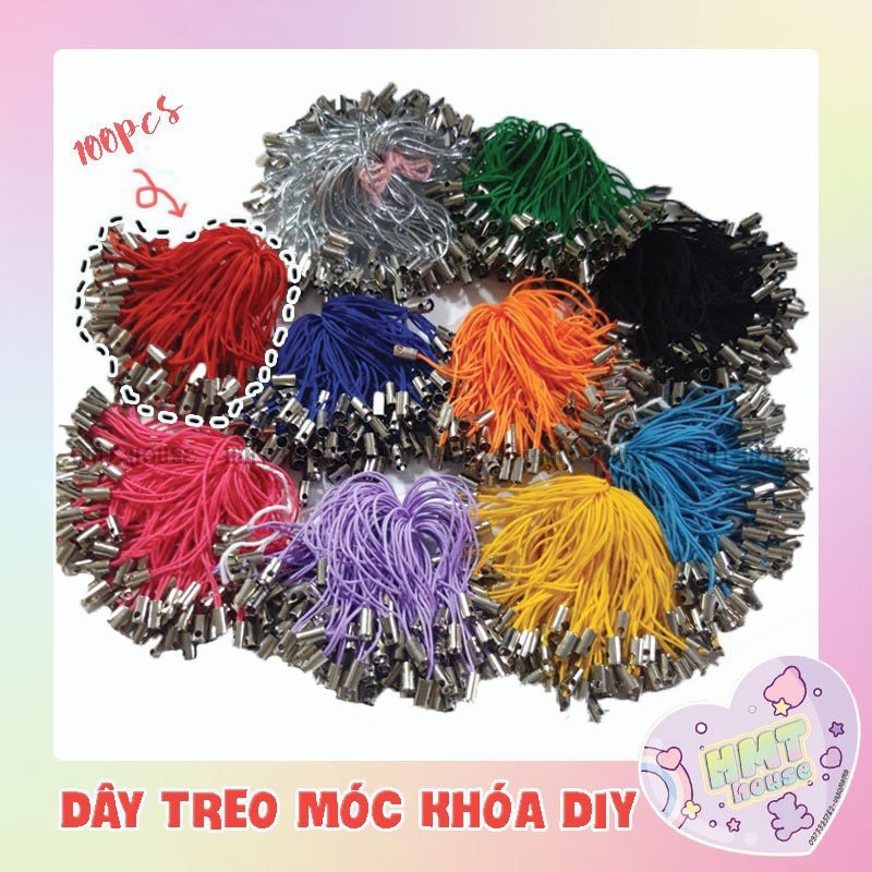 Set 100 dây treo móc khóa di động DIY-Handmade