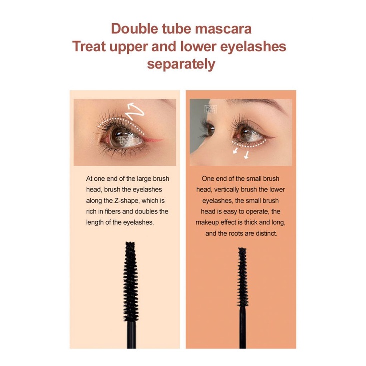 (Hàng Mới Về) Mascara Chuốt Mi 2 Trong 1 Chống Nước Không Nhòe Nhanh Khô Tiện Dụng | BigBuy360 - bigbuy360.vn