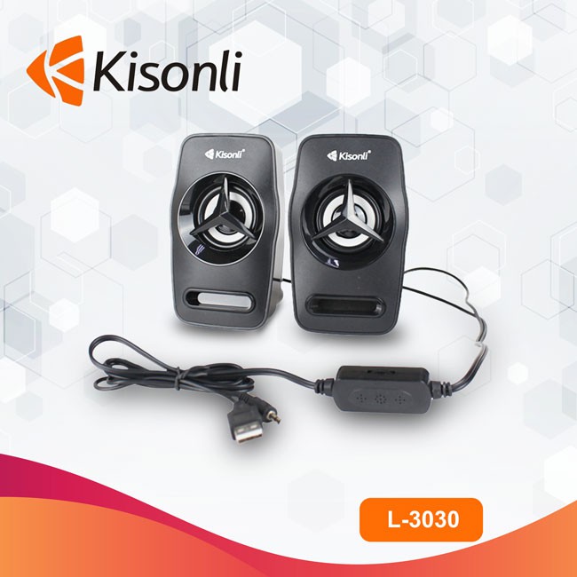 Loa vi tính Kisonli L-3030 có đèn led - bass mạnh