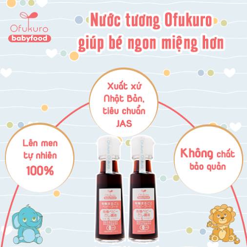 Nước tương Ofukuro tách muối Nhật Bản 100ml [Date T1/2023]