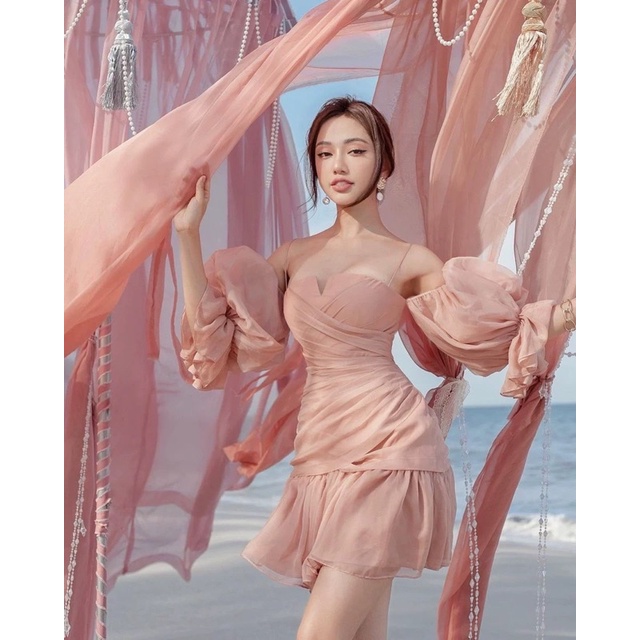 Đầm 2d voan bèo