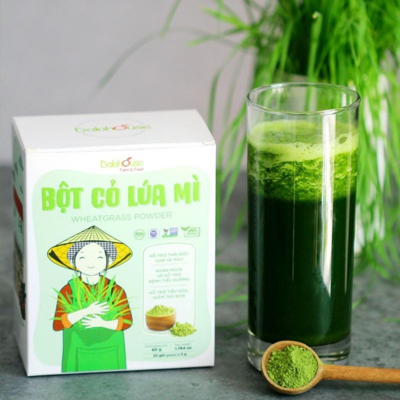 Bột Rau Má DALAHOUSE Nguyên Chất sấy lạnh hộp 60g (20gói×3g)