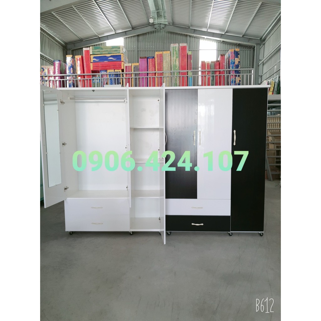 Tủ nhựa 3 cánh 1m8x1m2x47