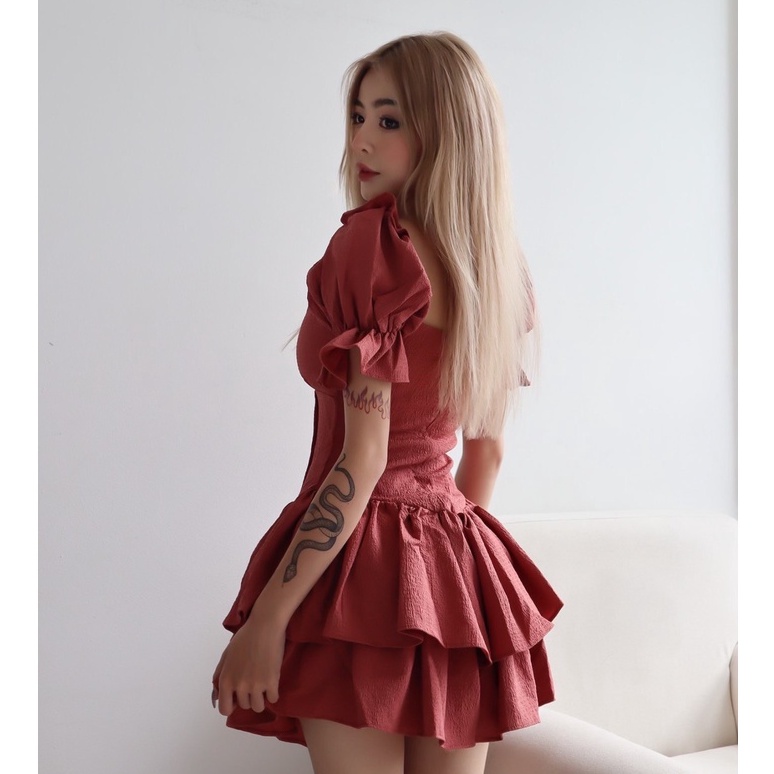 Đầm nữ tôn dáng thiết kế lucie.brandvn - jumpsuit luice 06 màu hường
